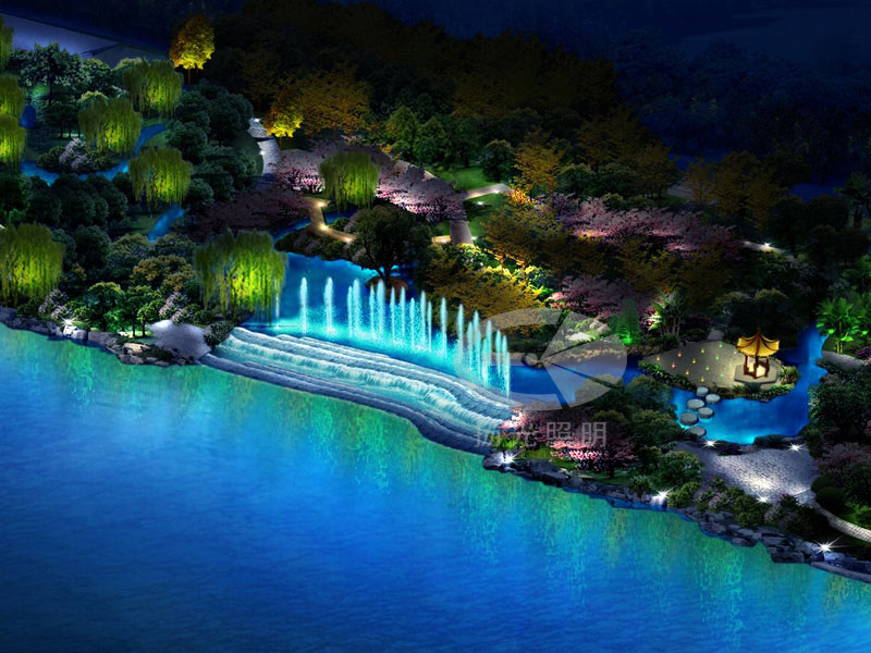 水景景觀照明設計的兩種方式 水景景觀照明設計的兩種方式