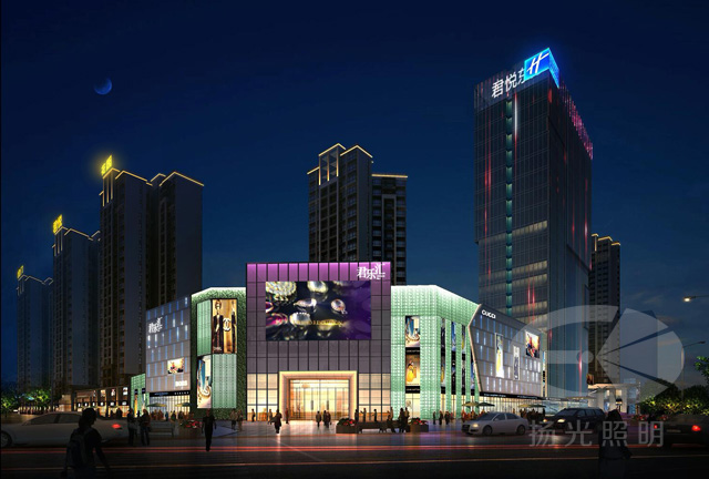 虎門君悅花園商業綜合體夜景照明工程設計施工